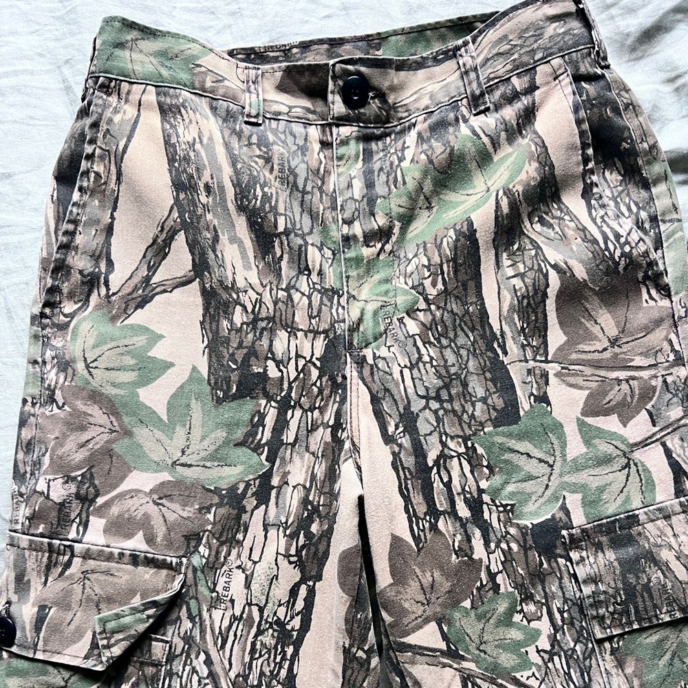 Vintage Camouflage Rebark Cargo Pants